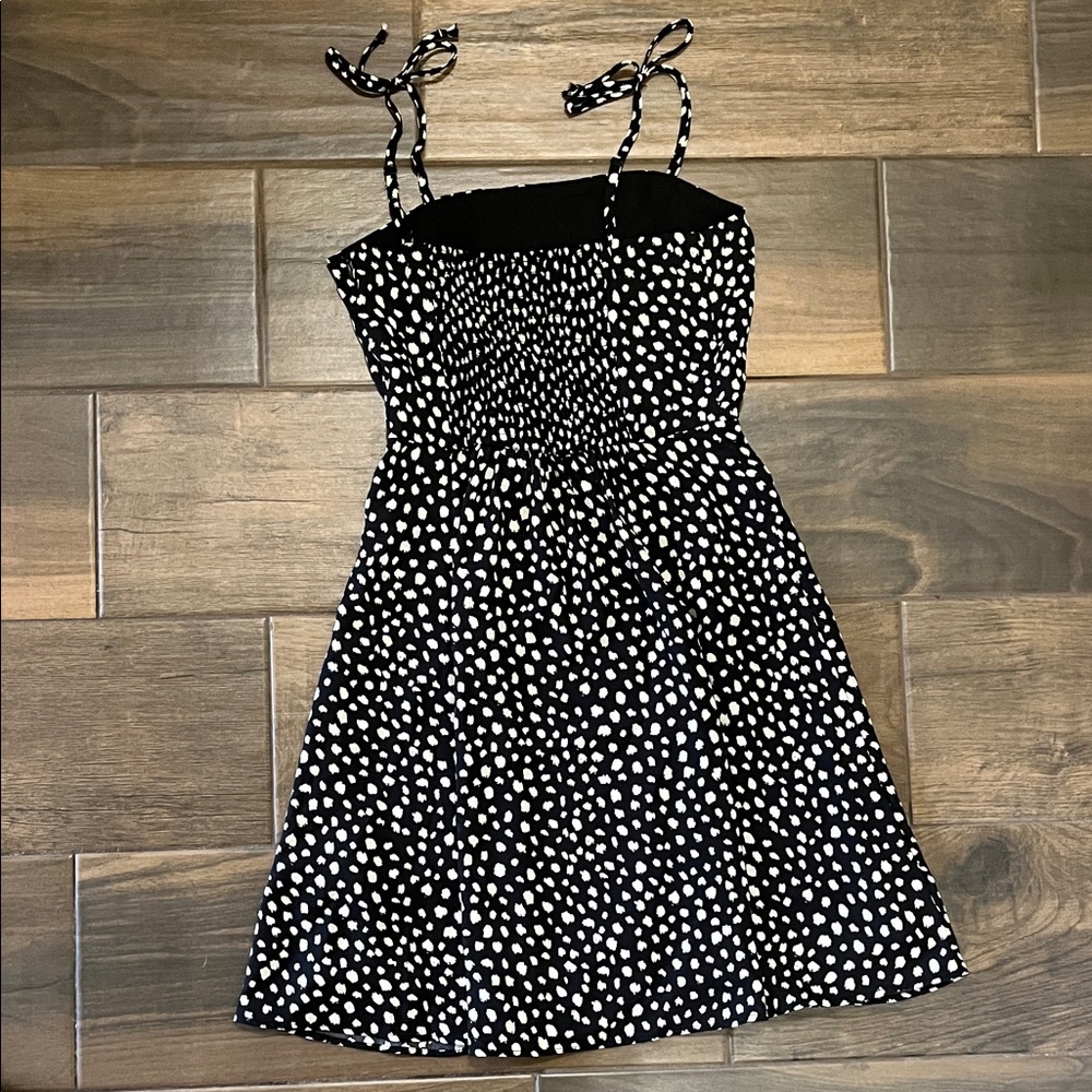 GB Girls Black and White Speck Dress